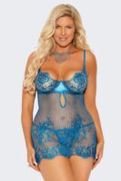 Eyelash Lace Underwire Babydoll