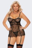 Eyelash Lace Bustier