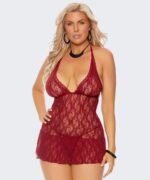 Lace Halter Babydoll