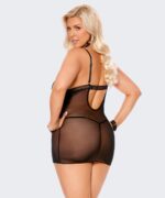 Two Toned Mesh & Lace Babydoll